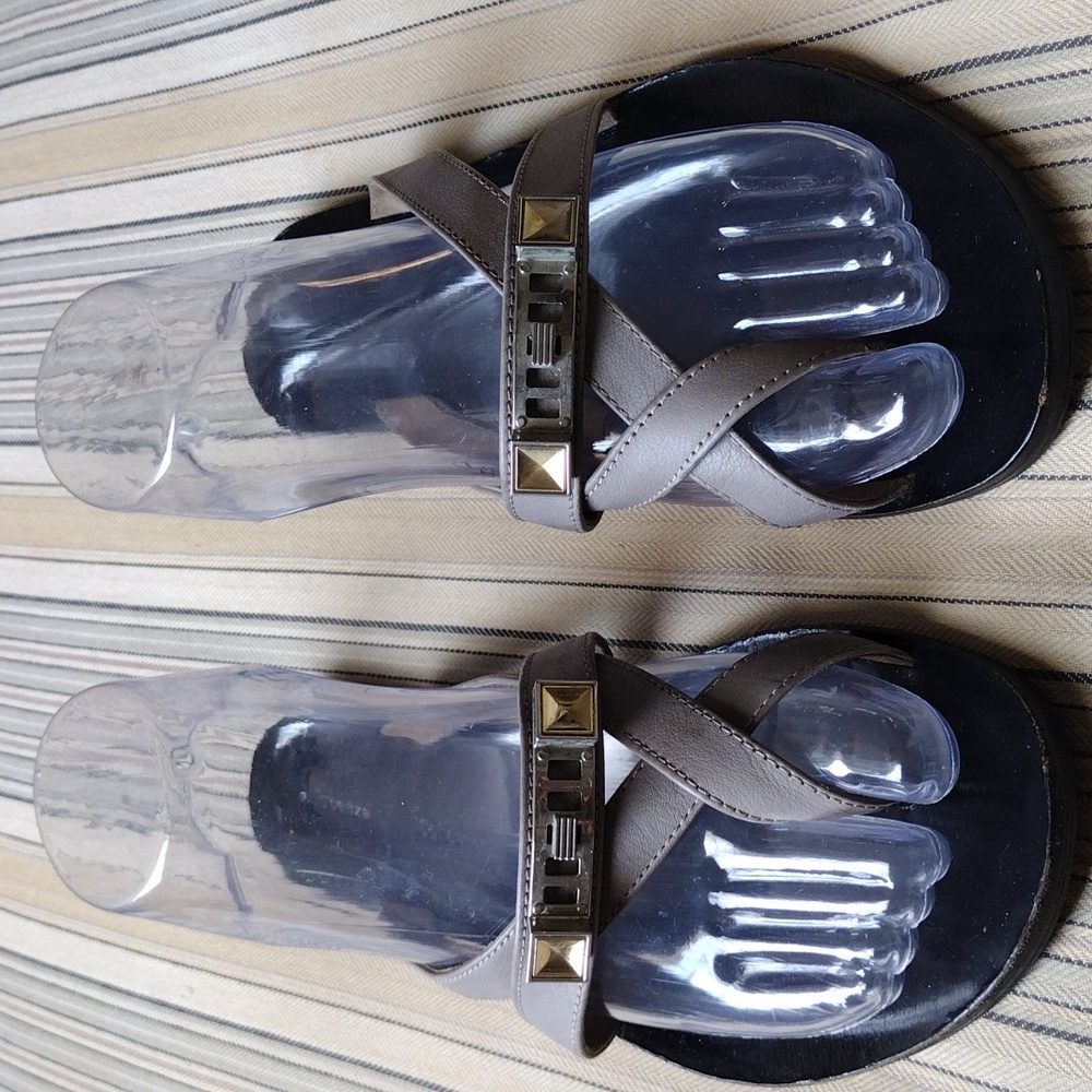 Proenza Schoulder Elegant Gray Women's Sandals 37.5